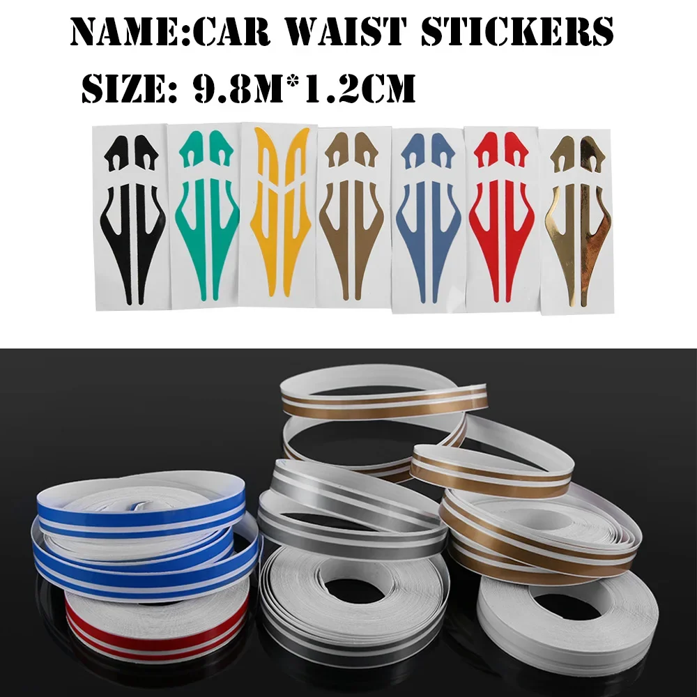 1 rol veelkleurige striping pin streep steamline dubbele lijn tape auto body sticker vinyl sticker auto decoratie styling tools