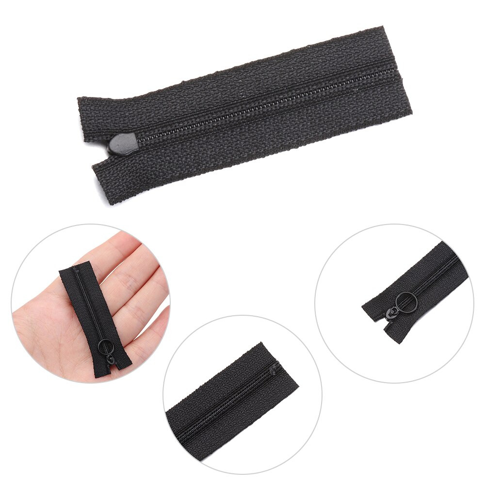 Mini cremalleras de cabeza redonda para ropa de muñeca, accesorios de vestimenta para muñecas hechas a mano, costura, Scrapbooking, ropa con cremallera, 5 uds.