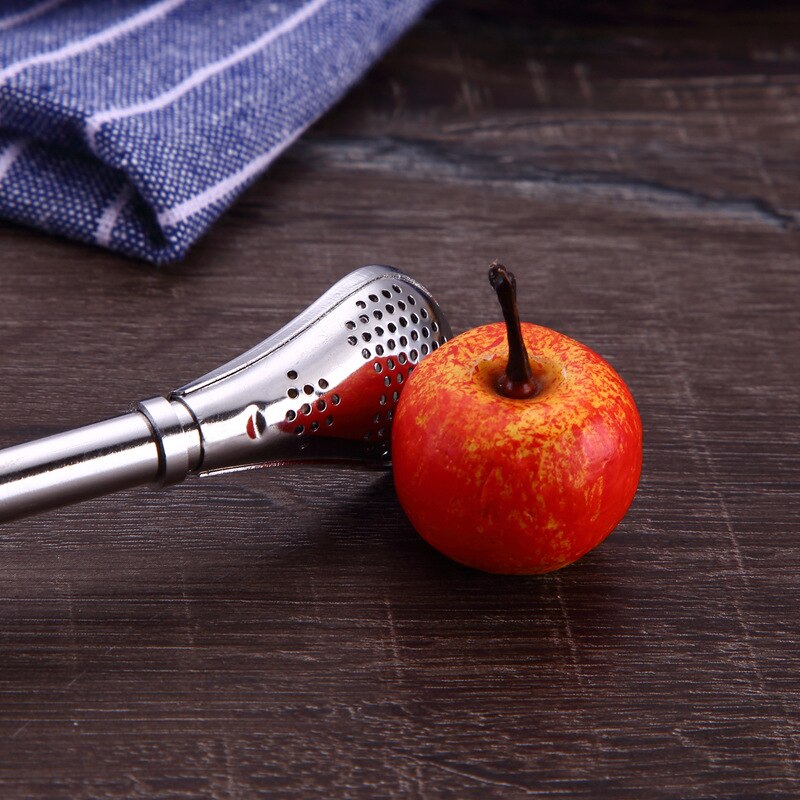 Cuchara de paja para beber de acero inoxidable, 1 piezas, Color Argentina Mate, coctelera para té Mate, Cocina, Bar,