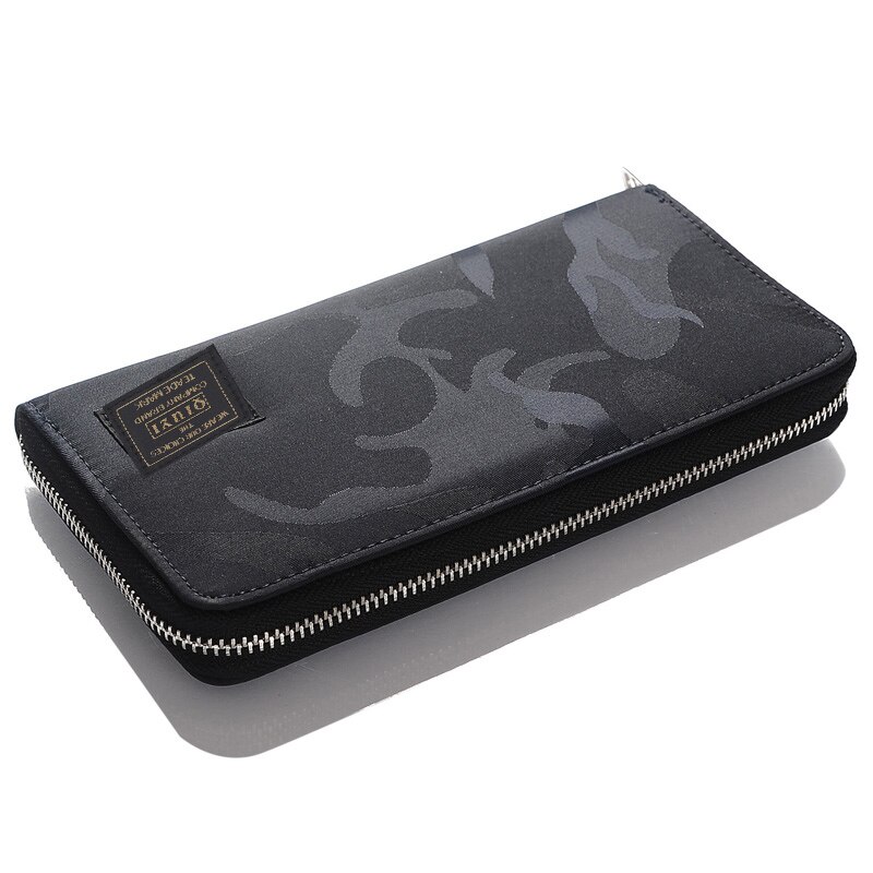 Men's Casual Wallets Ladies Clutch Women Head Porter Youth Purse Billetera Mujer Japanese and Korean Brand Long Zipper Wallet: Black Camouflage