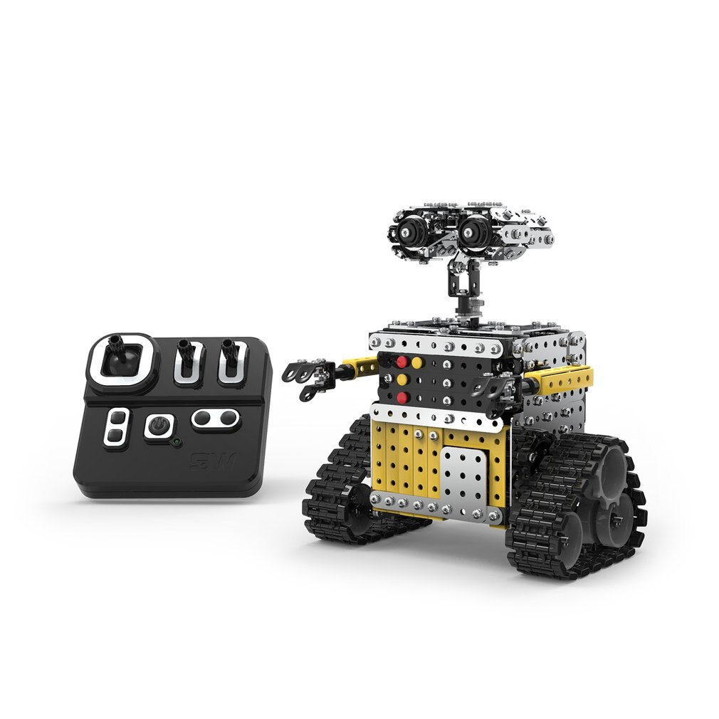 DIY Rvs Afstandsbediening Robot ToySliding Blok Gebouw Gemonteerd Robot Speelgoed Stand Nog voor Kinderen Kinderen Speelgoed