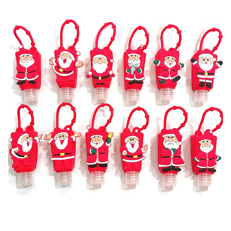 30ml mini jule søde julekarton håndsprit bruser lotion holder tom flaske