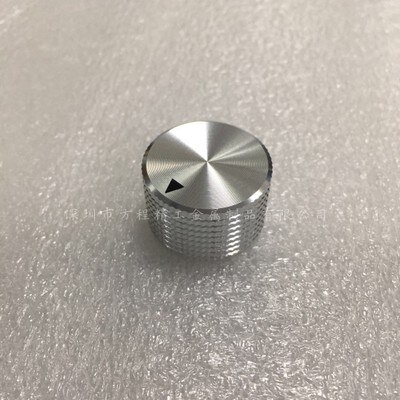 Pomo de aluminio plateado, 15,5x25x6,4mm, 8mm, potenciómetro, tapa, botón de volumen, interruptor, horno, fuente de alimentación conmutada, 4 Uds.: 25X15.5X6.4 Silver