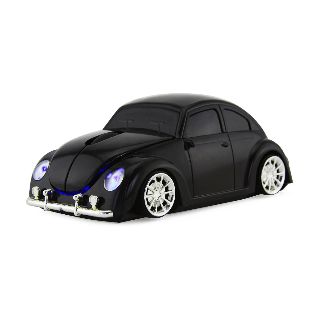 Auto 2,4G drahtlose Maus für Laptop Desktop-Computer Sportwagen Büro Gaming Mäuse Kreative: WHITE