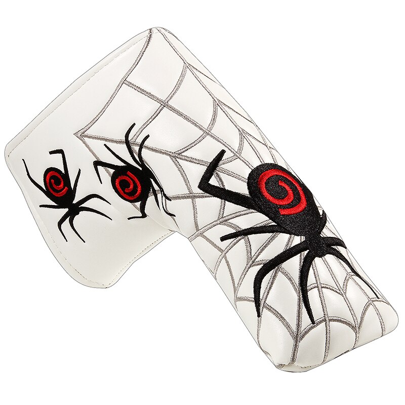 Spider Met Zilveren Web Putter Cover Headcover Voor Scotty Cameron Ping Odyssey Elke Blade Putter Hoofd Covers: Light Grey