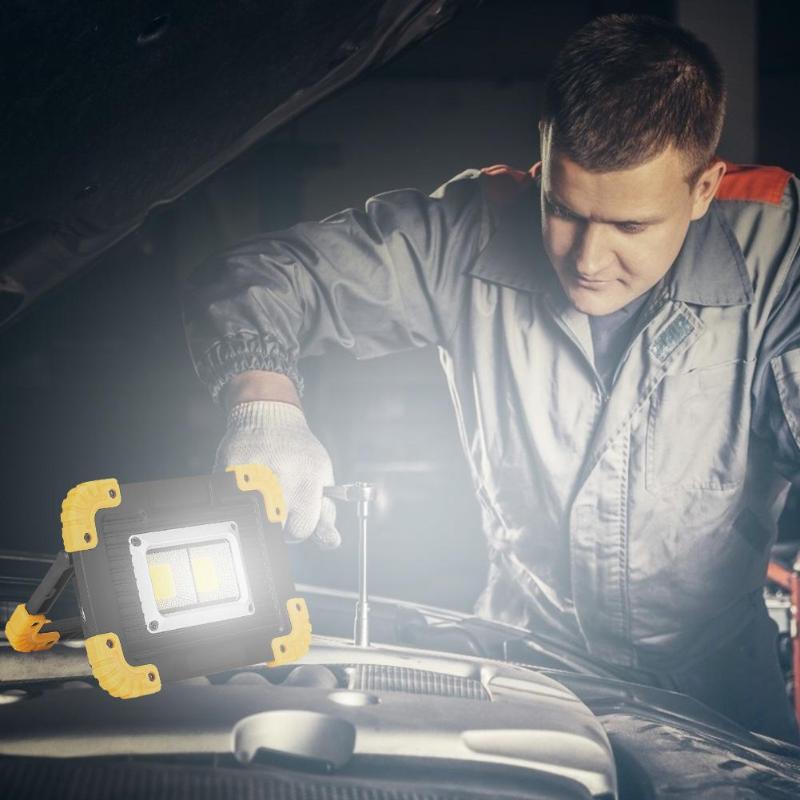 COB LED Work Lamp Portable Camping Light 4 Modes Outdoor Emergency Lights