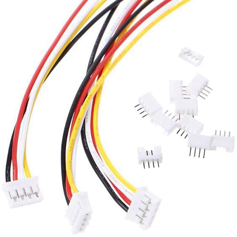 40PCS(20 Pairs) 2.0mm 4 PIN Female Male Connection Plug with 15cm Terminal Connector Wire Cable Compatible for JST PH