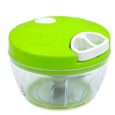 Multifunctionele Pull Touw Fruit Groente Twist Shredder Handmatige Vleesmolen Crusher Knoflook Cutter Groente Chopper Slicer: green