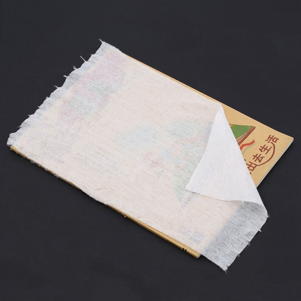 Couche-culotte en tissu jetable biodégradable pour bébé, 100 feuilles de bambou pour 1 rouleau de 18cm x 30cm pour bébé de 3 à 15Kg
