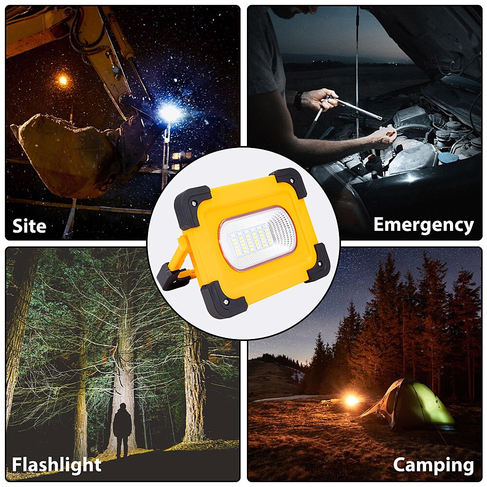 Bærbart campinglys sol lommelykt ledet lanterne 9000 mah vanntett magnet sollys til utendørs camping fiske fotturer