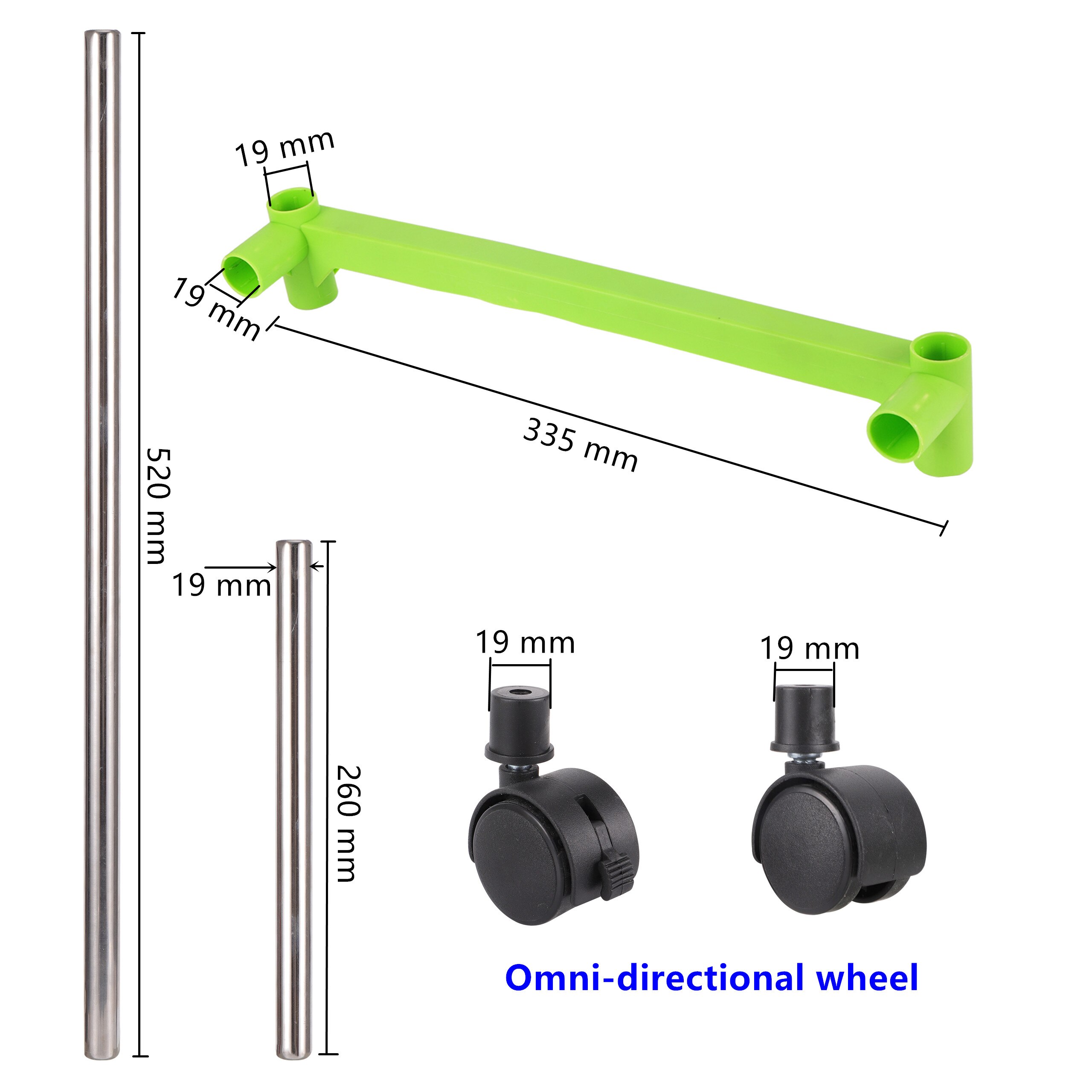 Bean Sprout Nursery Tray Shelf with Universal Wheel Stainless Steel Seedling Germination Tray HydroponicVegetable Planting Frame