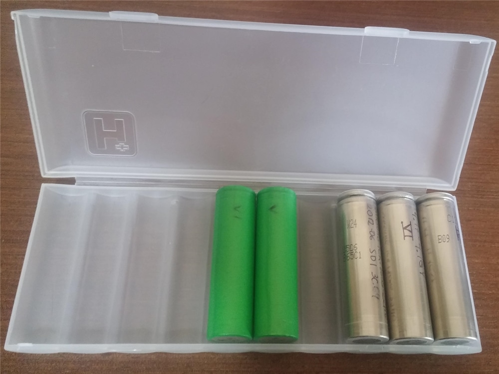 Hårde tilfælde dække batteriholderen 1pc gennemsigtig 10 x 18650 batteriholder tilfælde organisator beholder 18650 opbevaringsboks holder