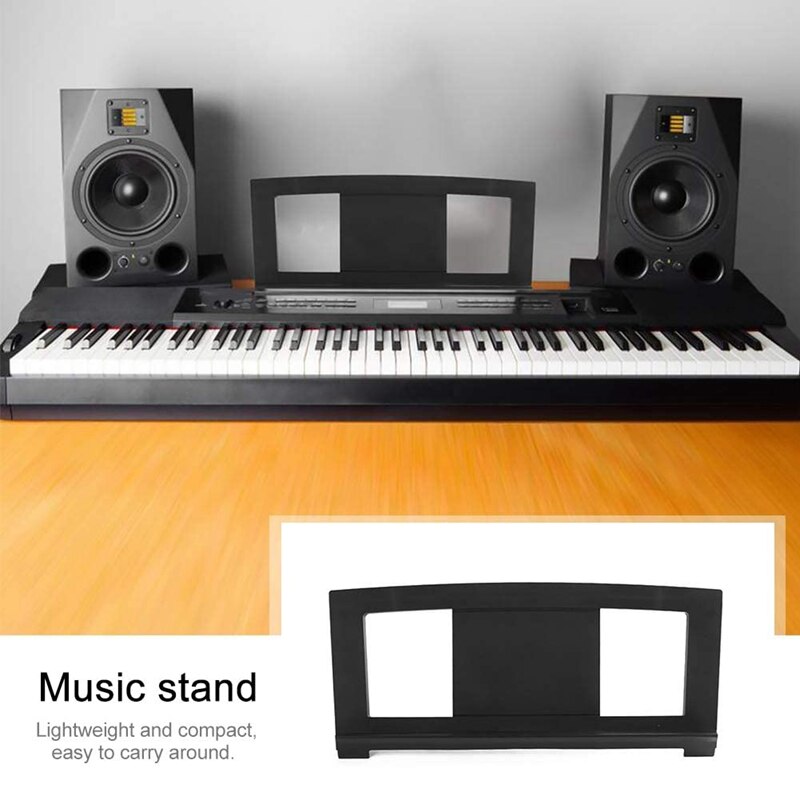 Music Stand Compatible with Numerous for Yamaha Models of Music Keyboard,Keyboard Stand Sheet Music with 4 Music Clip