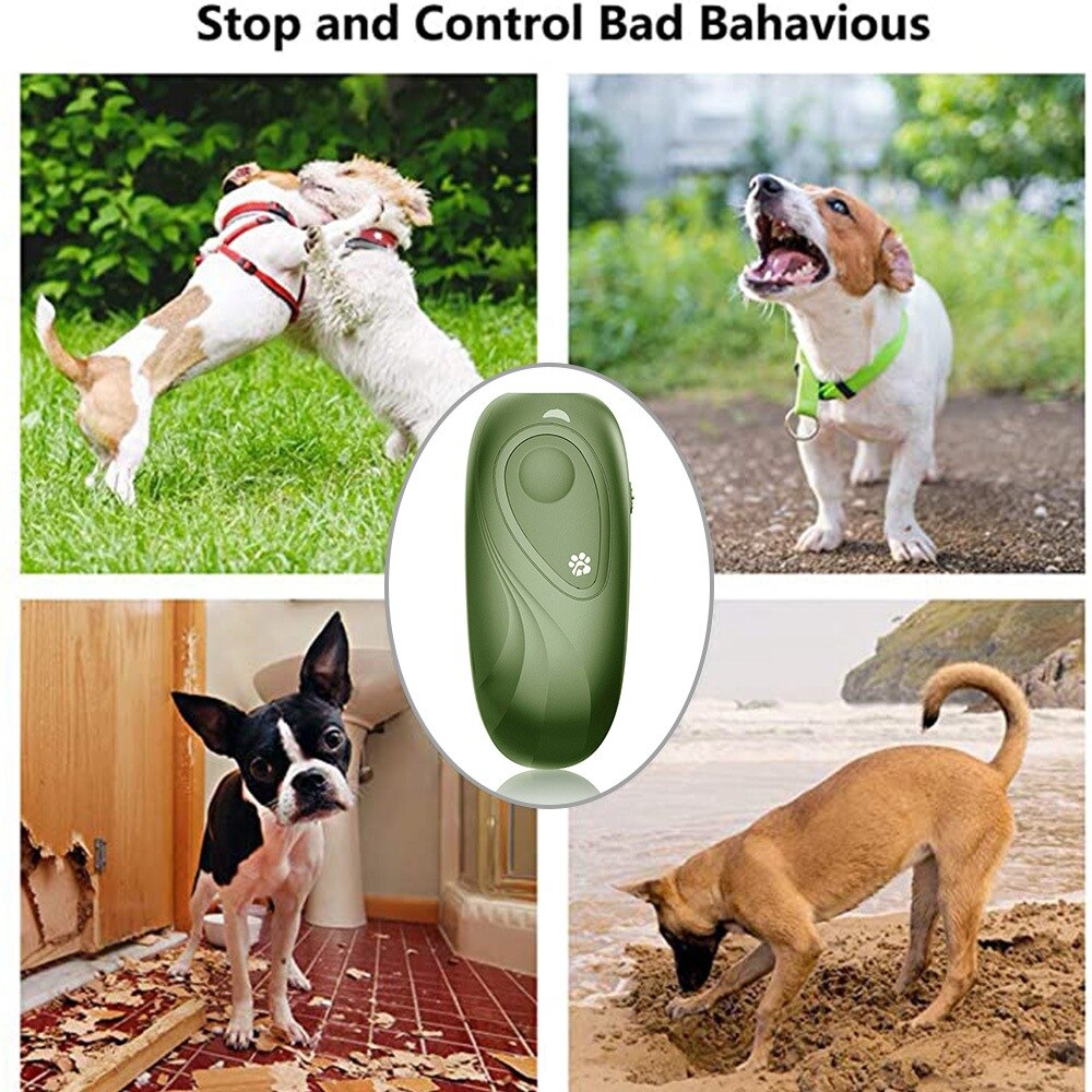 Dog Ultrasonic Anti Barking Device Frequency Hand-held Stop Dog Barking Device for Dog Behavior and Dog Repellent Tools