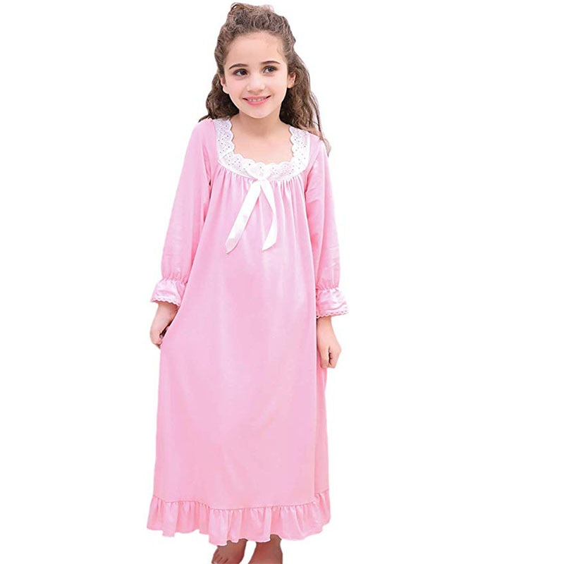 Baby Meisje Kleding Nachtjapon Prinses Slaap Shirts Nachthemden Pyjama Kerst Jurk Nachtkleding Kinderen Voor 3-12 Jaar