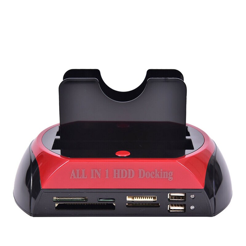 Mobile HDD Docking Station Multifunction Dock Dual Hard Drive Card Reader Upgraded Hard Drive Station Laptop Accessories