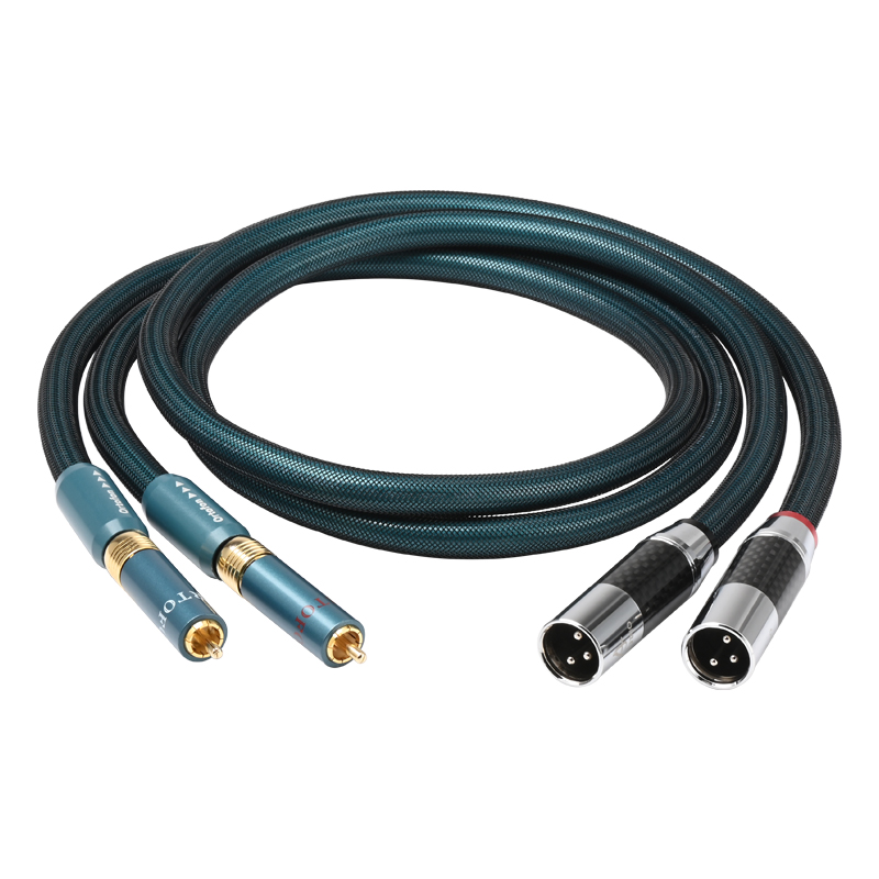 Ortofon Hifi Rca Naar Xlr Audio Kabel Hi-End 8n Occ Verzilverde 2rca Mannelijke Stereo Naar 2xlr Mannelijke En Vrouwelijke Adapter Voor Dac Versterker: Black / 0,75 m