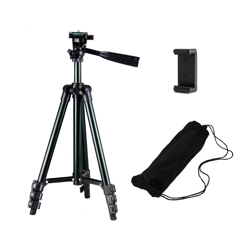 Photography Equipment Adjustable Portable Projector Digital Camera Tripod Mount Bracket Holder Stand Phone Tripod for Photo: Black