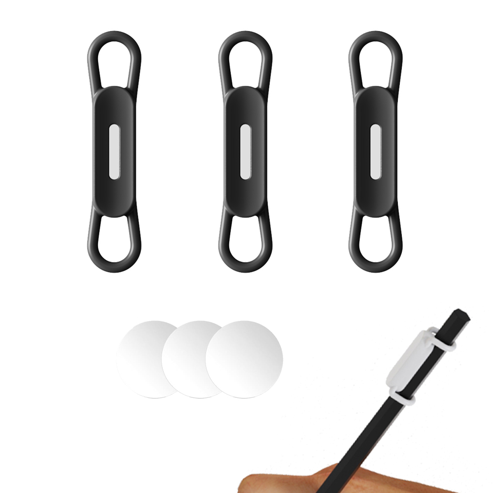 Magnetischer Stifthalter, verstellbarer Stifthalter aus Silikon für Schreibtisch, Kühlschrank, Whiteboards, Büro-Schreibtischzubehör: Dark Red