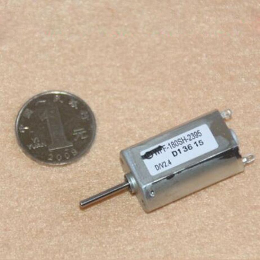Brand 16mm long shaft 180 micro DC motor 2.4V 7000RPM metal brush shaver motor 15g.cm WFF-180SH-2395