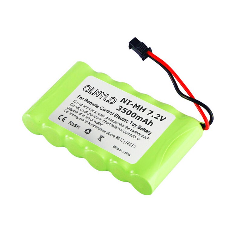7.2v 3500mah AA NI-MH rechargeable battery For Remote control electric toy boat car truck 7.2 V 3000 mah aa nimh battery