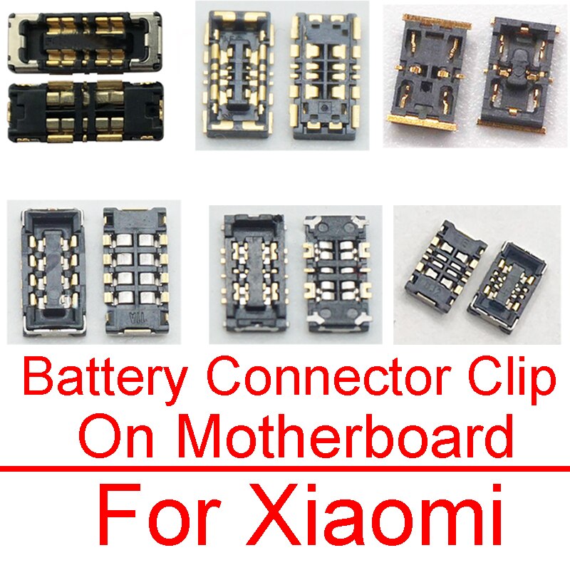 2Stck Batterie FPC Stecker Clip auf murmeln Bord Für Xiaomi Hinweis 2 3 mischen 2S 3 Max 2 3 Mi F1 A1 A2Lite Mainboard Ersatz Teile