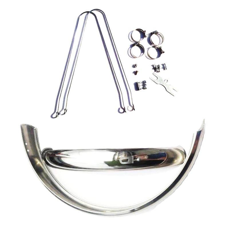 Guardabarros de bicicleta de 18 y 20 pulgadas, alas de acero inoxidable para bicicleta de montaña, guardabarros delantero y trasero