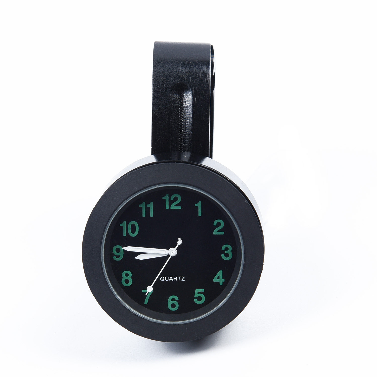 Prämie Billet Aluminium Uhr Wasserdichte Uhr stoßfest Teile Prämie Billet Aluminium Motor- Fahrrad Lenker Bar: Schwarz