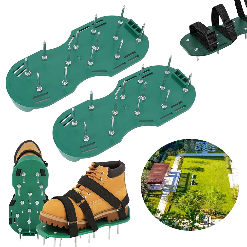 Gazon Beluchter Schoenen Gras Puntige Schoenen Met Verstelbare Riem Gazon Beluchter Gereedschap Anti-Slip Voor Tuin Patio Tuin Tuin Tuin