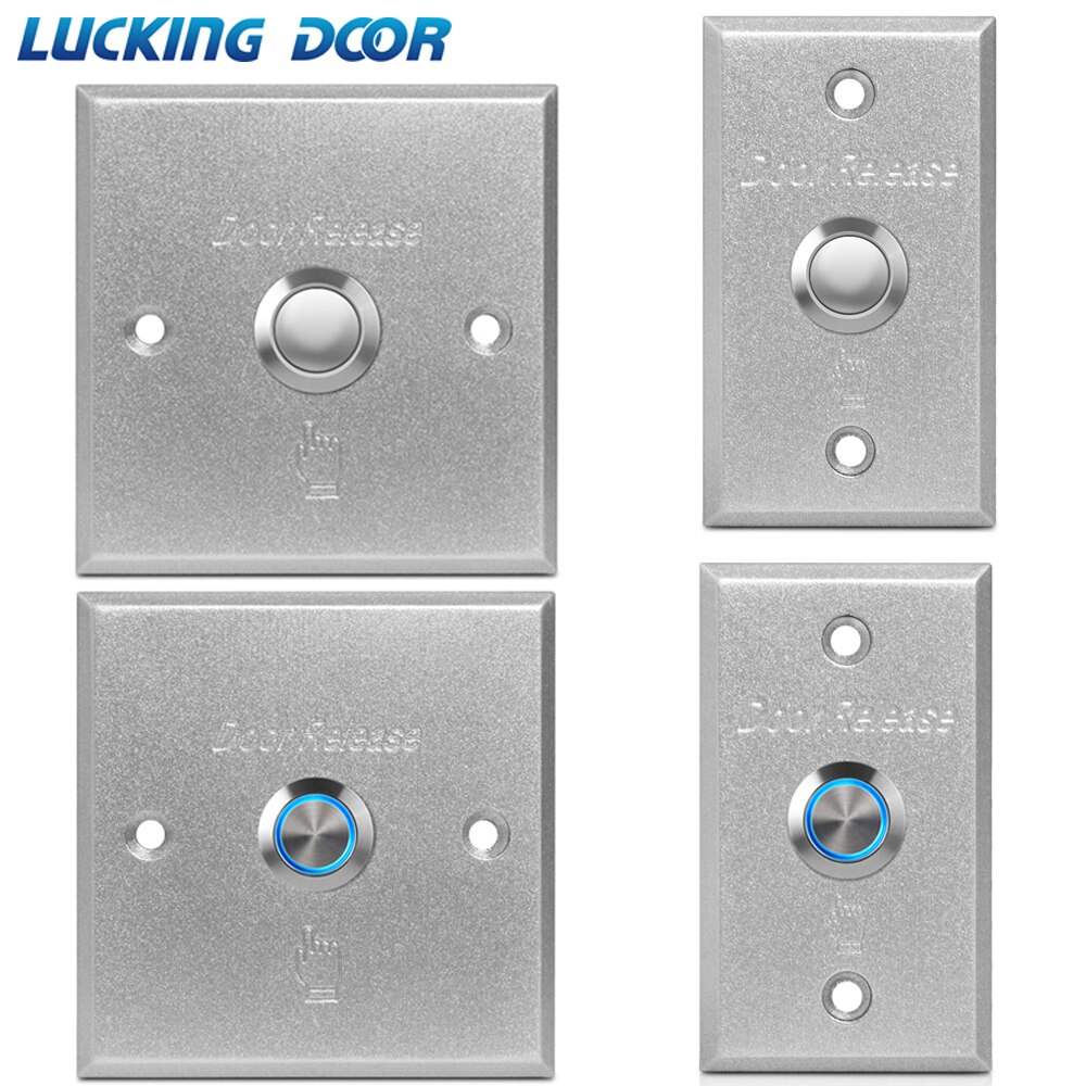 LUCKING DOOR Door Exit Button Release Push Switch for access control system LED light inciator Aluminum alloy Push Button Switch