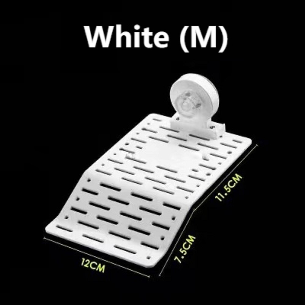 Small Turtle Basking Platform Reptile Ladder Rest Platform Fish Tank Museum Turtle Dock Small Reptile Floating Decoration: M white