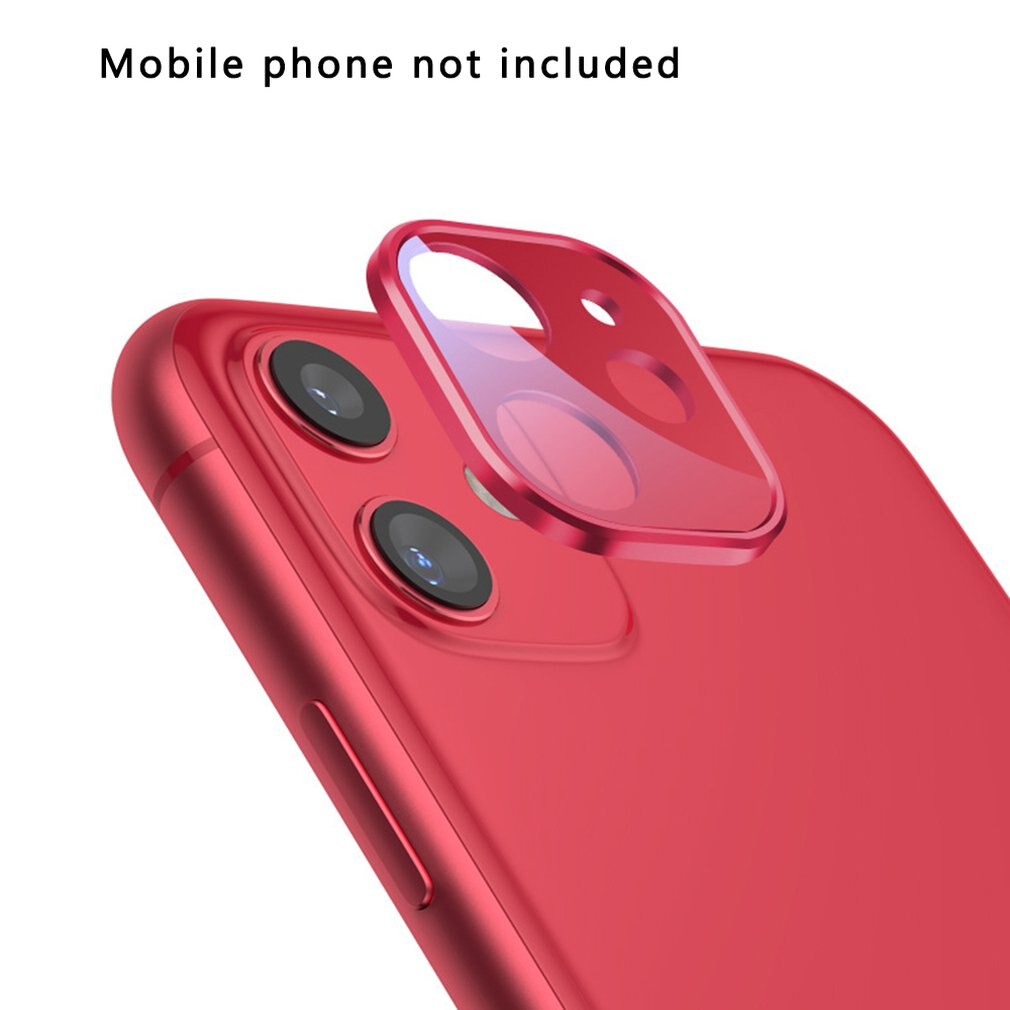 Mobile Phone Back Camera Lens Tempered Glass Protector Film For iPhone 11 Anti-Blu-ray Camera Lens Cover: 11 red