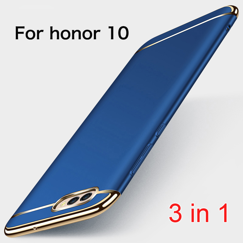 3in1 Voor Huawei Honor 10 Case Volledige Cover Hard Matte Shell Coque op Honor 10 Lite Honor 10 Hard Plating bumper Protector Behuizing