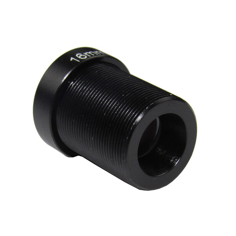 Lente óptica cctv M12 de 16mm, 5 megapíxeles para cámara IP de seguridad HD F2.0 1/2, 5 ", 20 grados de Vista Angular