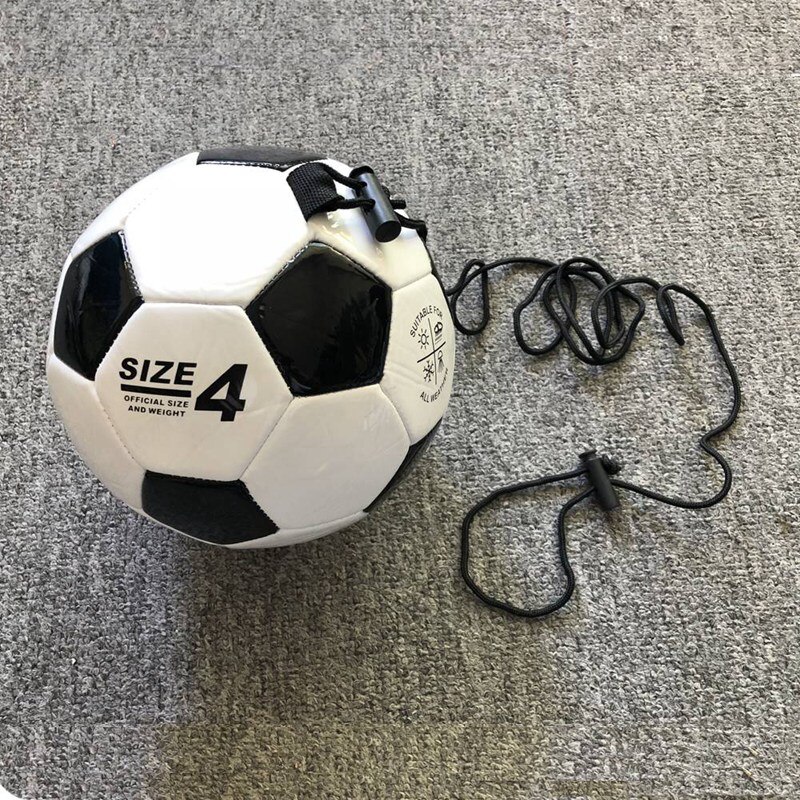 FußBall Ausbildung Ball Einstellbare Bungee Elastische Schulungen Ball mit Seil Größe 4 FußBall für Ausbildung Spielen Sport-ABLD