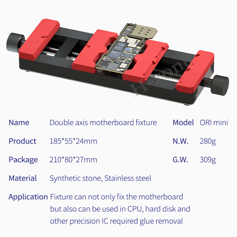 MONTEUR ORI mini Moederbord PCB Armatuur Voor Board Hoge Temperatuur Reparatie Houder Verwijder Lijm BGA Solderen Jigs Gereedschap