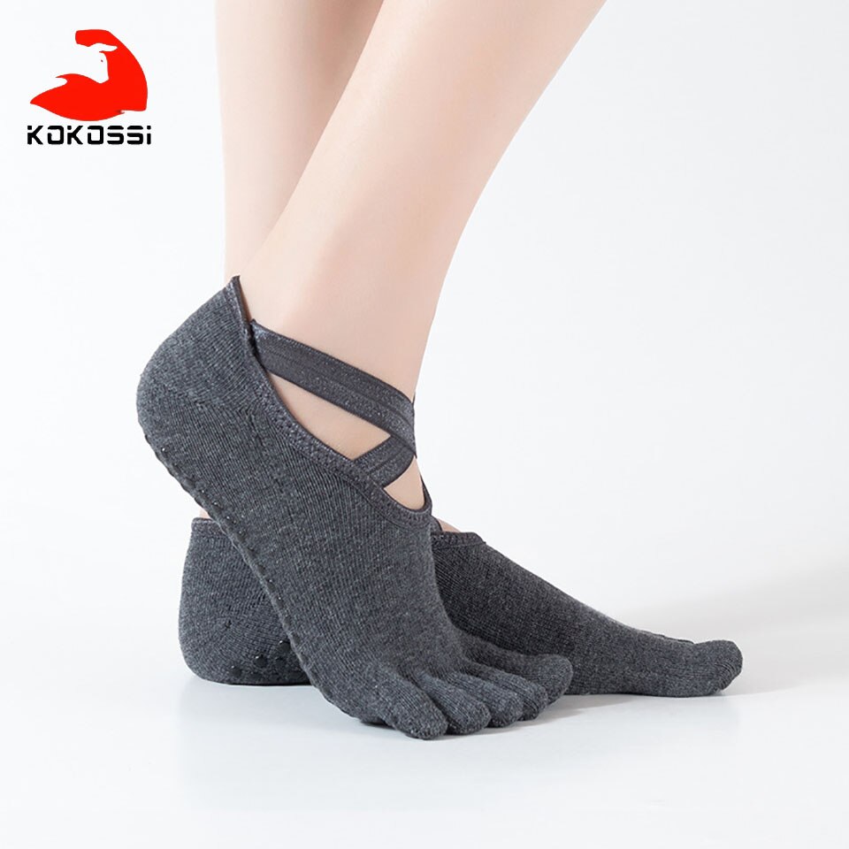 KoKossi Lace Split Toe Yoga Socks Skin-friendly Breathable Non-slip Sweat-wicking Quick-drying Non-pilling Yoga Sports Socks: 02