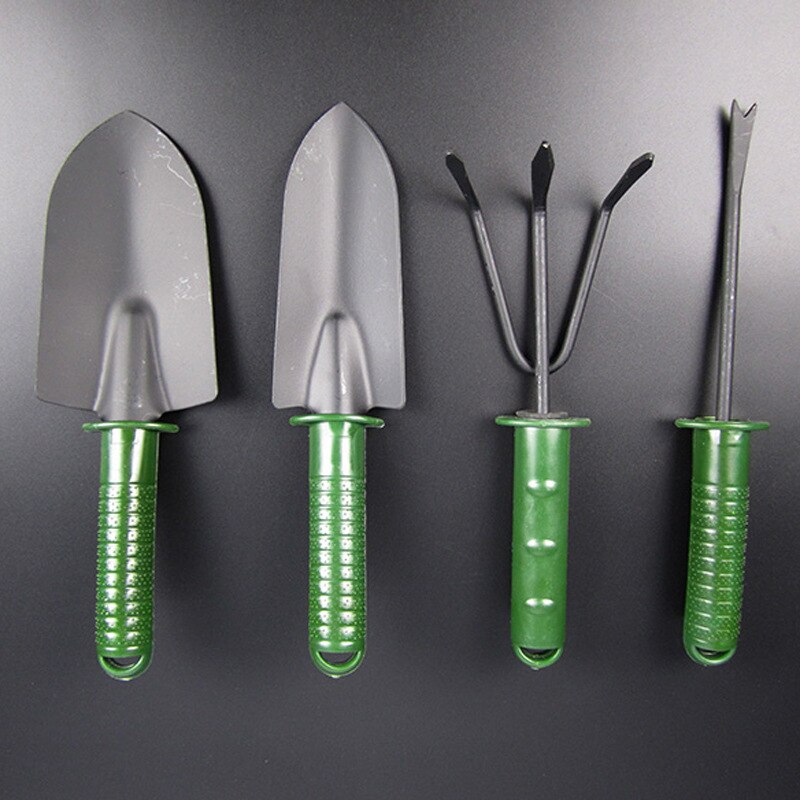 4 Stks/partij Tuin Gereedschap Combinatie Bloem Planten Schop Tuin Plastic Handvat Vier Stuk Bloem Schop Handgereedschap
