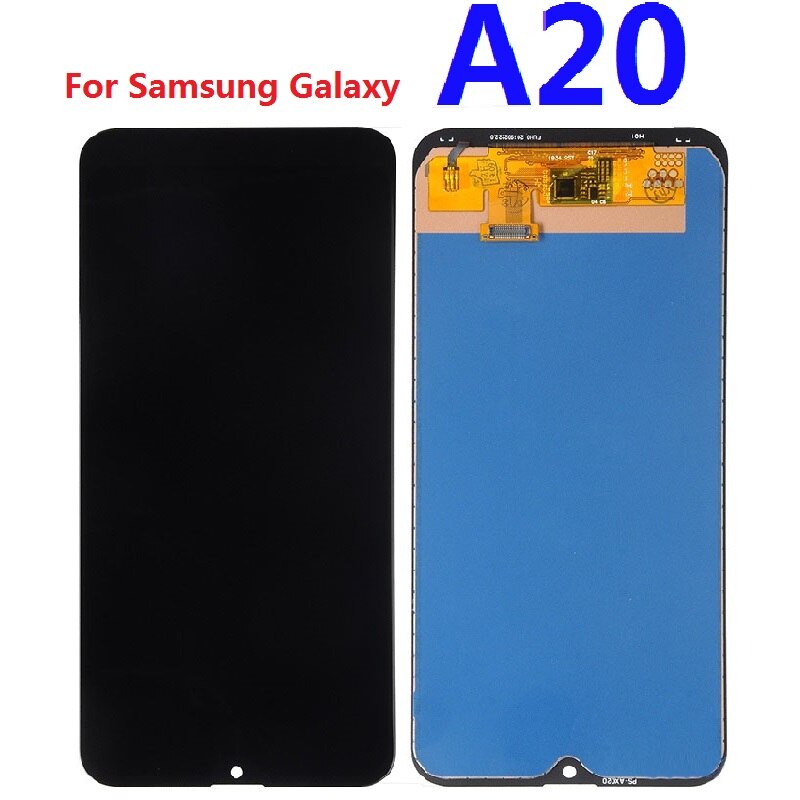For Samsung Galaxy A20 A205 SM-A205F A205FN A205F/DS A205M A205GN/DS LCD Display Touch Screen Digitizer Sensor Replacement Frame