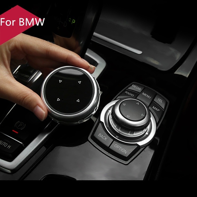 Auto Multimedia Knoppen Cover Stickers Knop Cover Voor Bmw 1 3 5 Serie X3 X5 X6 F30 F10 F25 E71 e84 E90 E70 E60 F20 E91 E92 E93