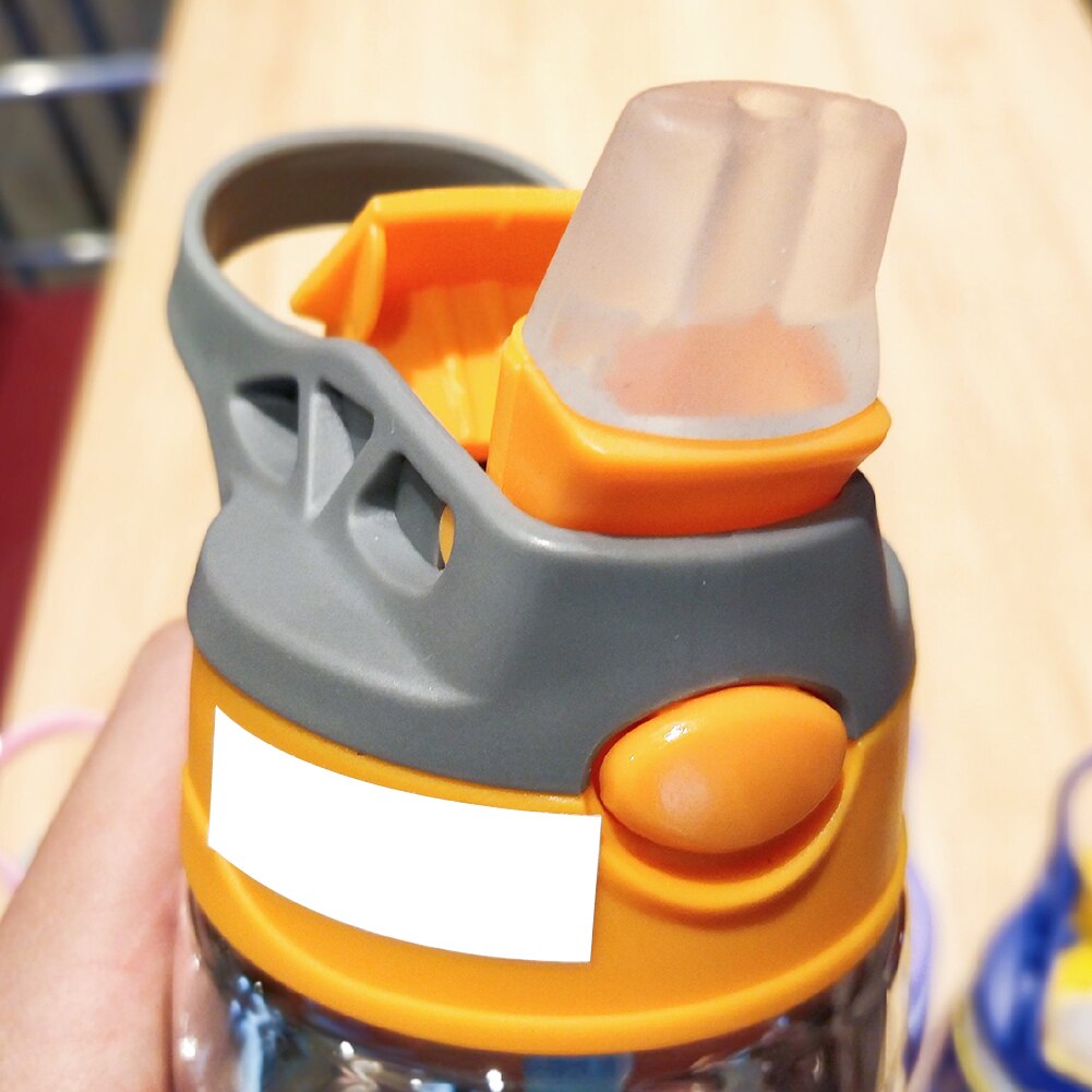 480ML vaso de agua para niños creativos dibujos animados de alimentación de bebé tazas con pajitas a prueba de fugas botellas de agua para Outdoor portátil de los niños tazas