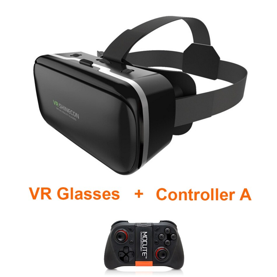 Vr Shinecon 6.0 3D Glazen Doos Google Kartonnen Virtual Reality Bril Vr Headset Voor 4.5-6.0 Inch Ios Android smartphone: VR-6.0-Mini-050