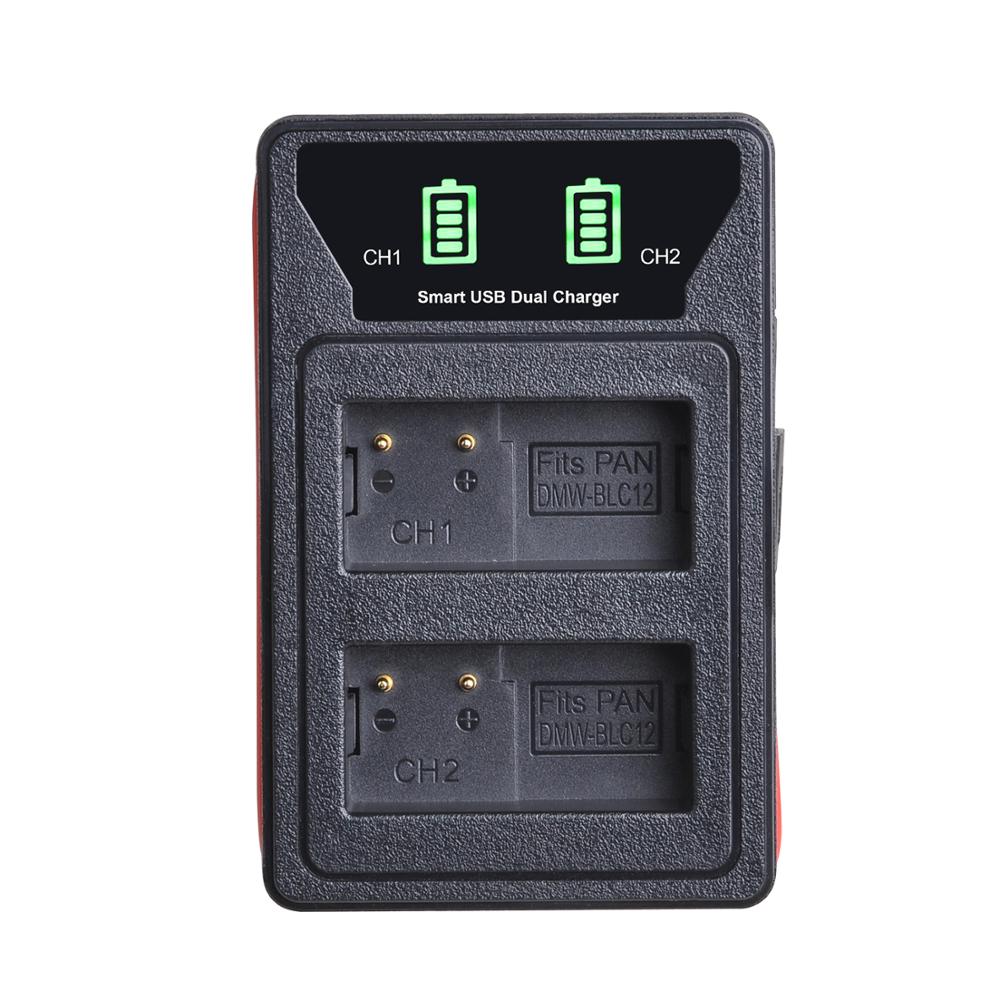 DMW-BLC12 DMW-BLC12E Dmw BLC12 Batterij Oplader Met Type-C En Micro Usb-poort Voor Panasonic GX8 FZ1000 FZ200 FZ300 g5 G6 G7 GH2