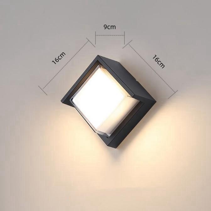 LED Outdoor Lights Motion Sensor Outdoor Wall Light Waterproof IP65 Street lamp Garden Lights Outdoor Lighting Outdoor Wall Lamp: Light Grey / Blue