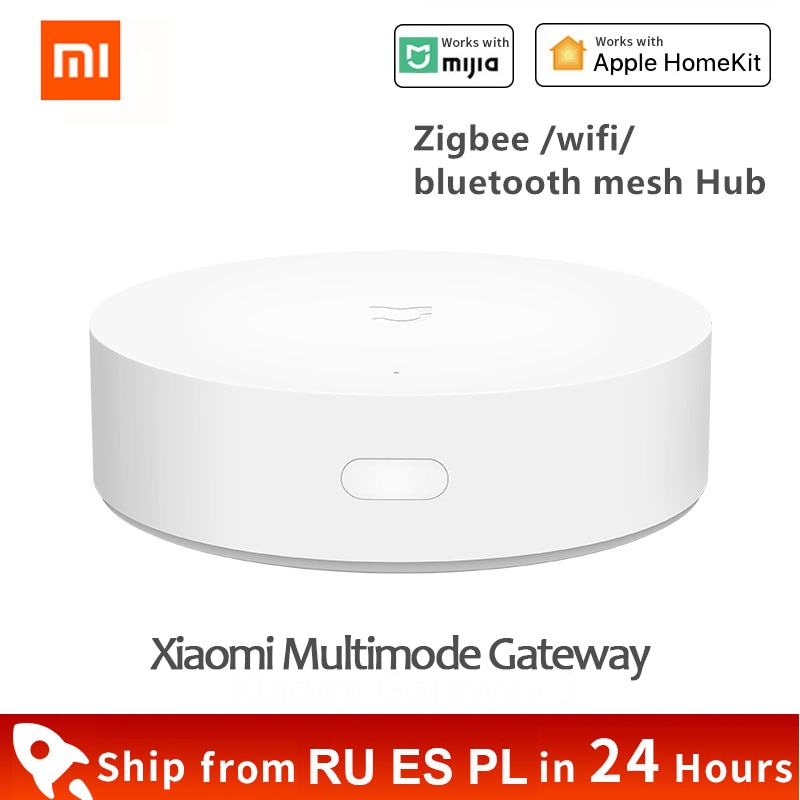 Xiaomi Mijia Smart Multi-mode Gateway 3 Zigbee Wifi Bluetooth Mesh Hub Smart Home Hub Werken Met Mi thuis App Apple Homekit