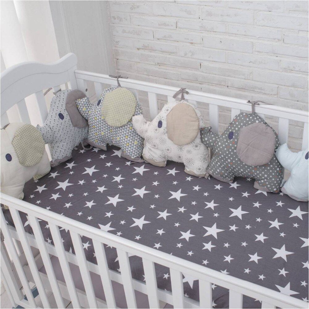 muslin life Flexible Combination All kinds of Huts Bed Bumper Easy to Use Bumpers In The Crib Size 30*30 or 40*60cm