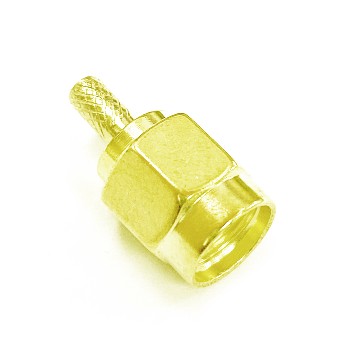 1pc RP-SMA Male Plug RF Coax Modem Convertor Connector Crimp RG316 RG174 LMR100 Straight Goldplated