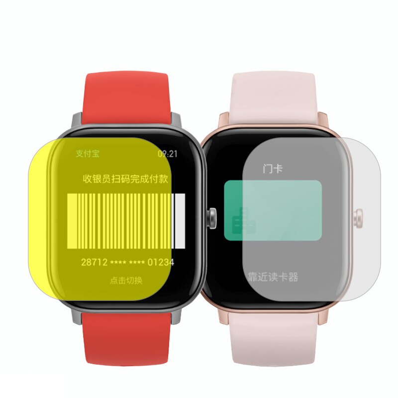 3 kpl nano täyskansi näytönsuoja xiaomi huami amazfit gts smart watch -suojakalvolle (ei lasia)