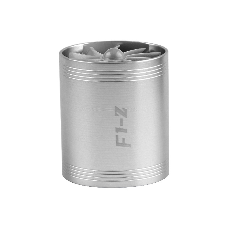 F1-z turbo de doble cara para coche, turbocompresor de motor de vehículo, turbina de conversión de potencia para accesorios de coche: silver