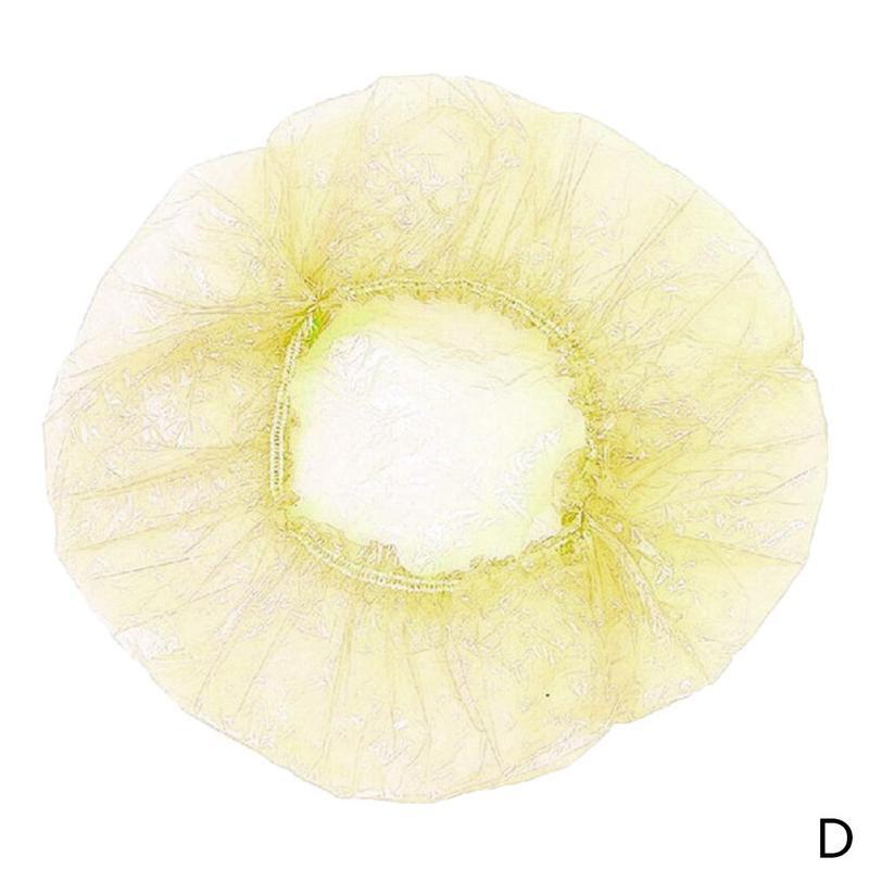 10 pz/pacco Usa E Getta Cuffia per la doccia Cappello Prodotti per Il Bagno del Salone di Capelli costume Da Bagno Elastico Vasca Da Bagno Doccia Chiaro cappucci uno-spento cappucci Hotel j0O1: bianca